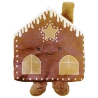 Happy Pet Holly and Robin Crinkle Gingerbread House